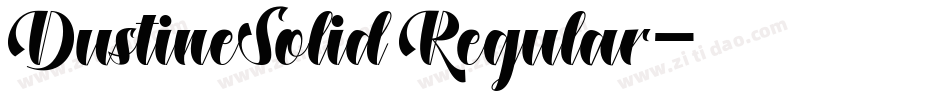 DustineSolid Regular字体转换